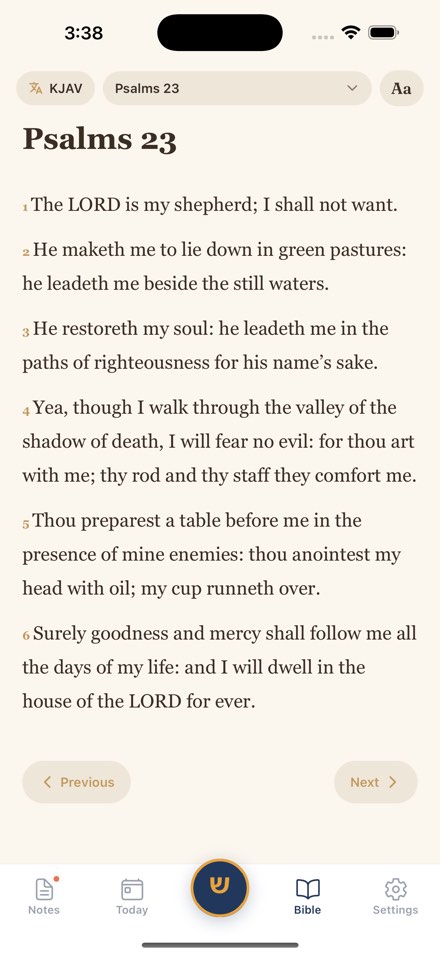 Audio Bible reader
